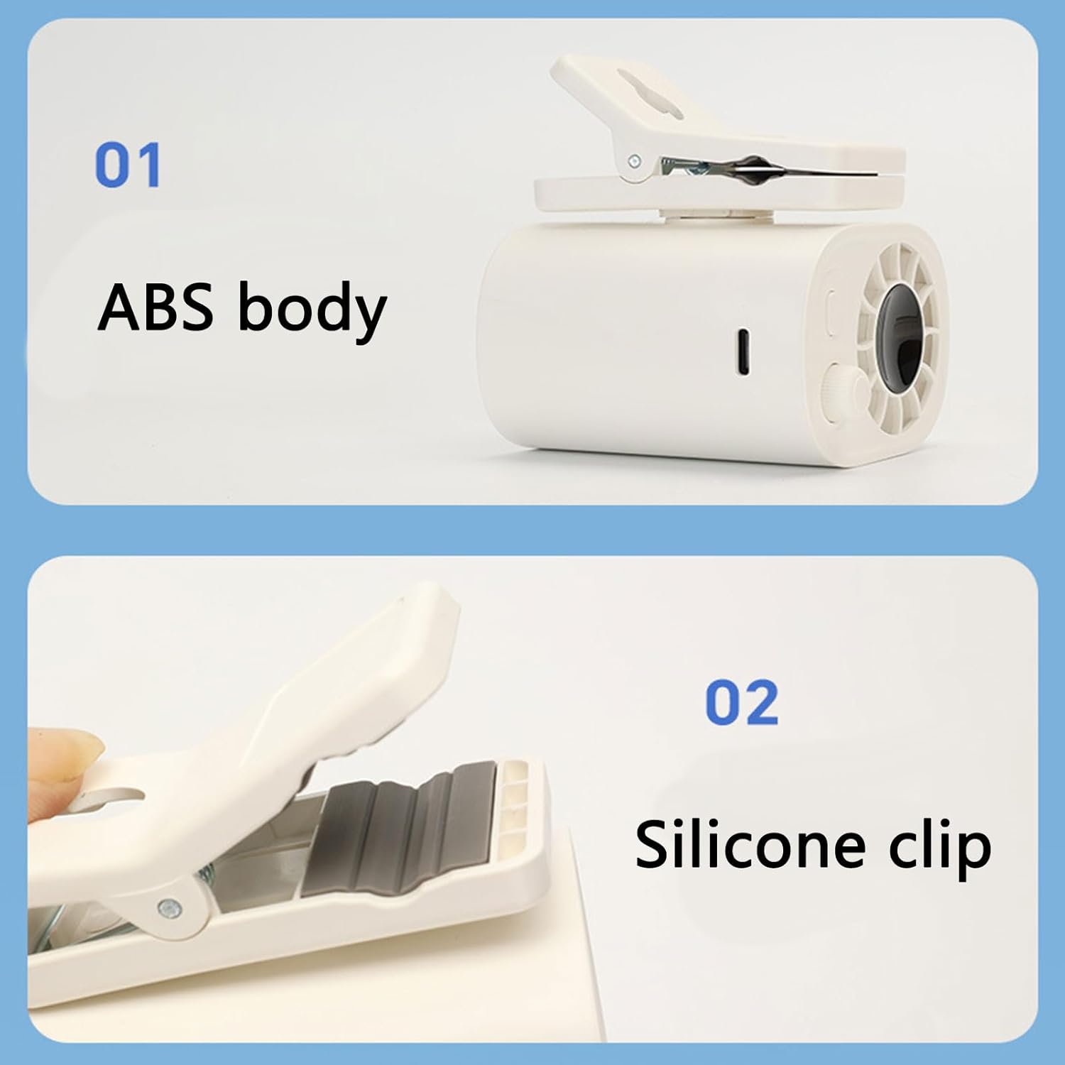 Miniature Clip Fan Portable USB Charging 100 Speeds Setting Space Saving Mounting Bracket Cooling Fan For Bedsides Desk Portable Clip