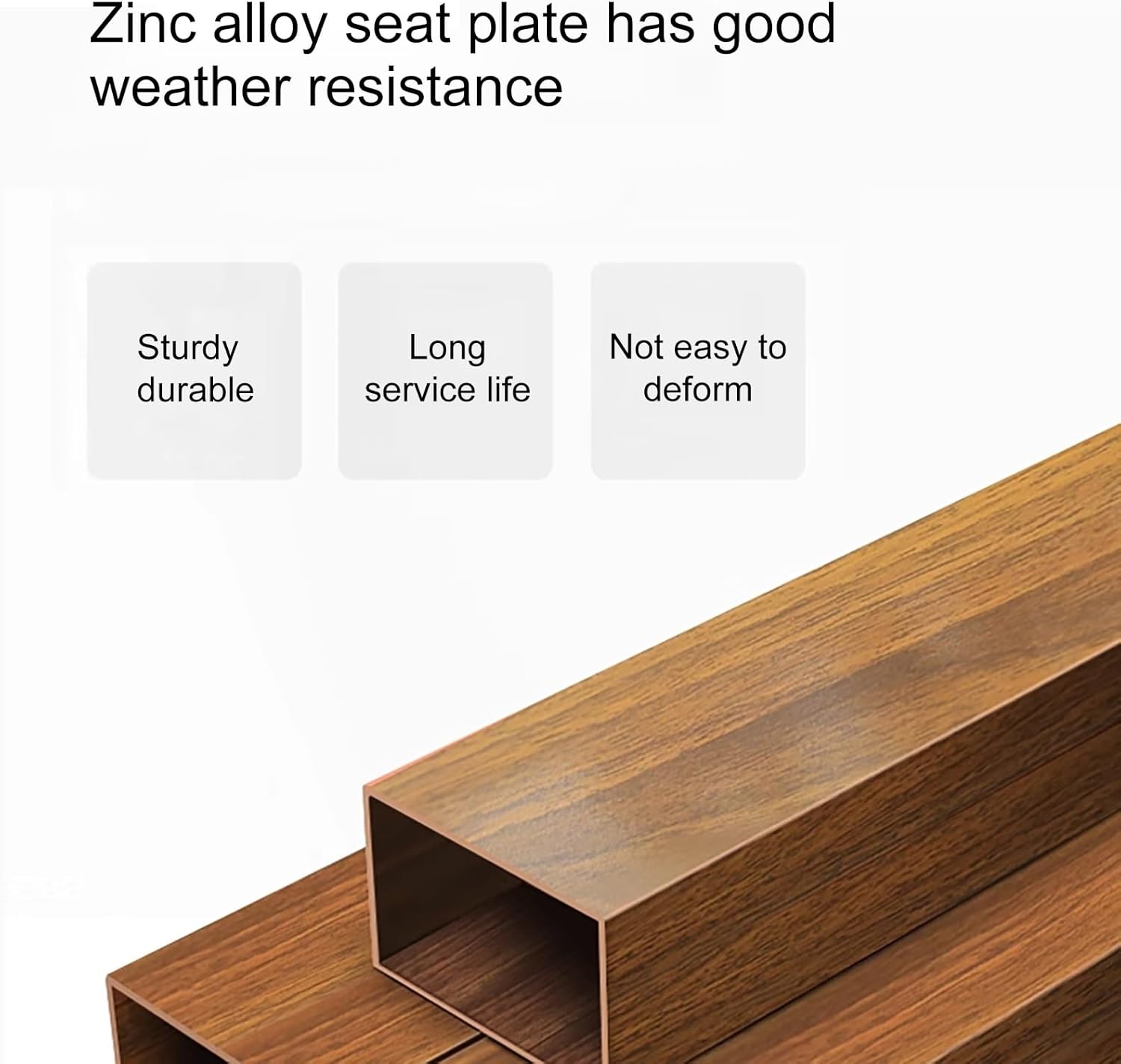 Outdoor Garden Bench, Outdoor Metal Benches, Outdoor Bench with Armrests, Weather Proof Porch Outdoor Furniture Loveseat, for Yard, Patio, Deck, Lawn, Natural