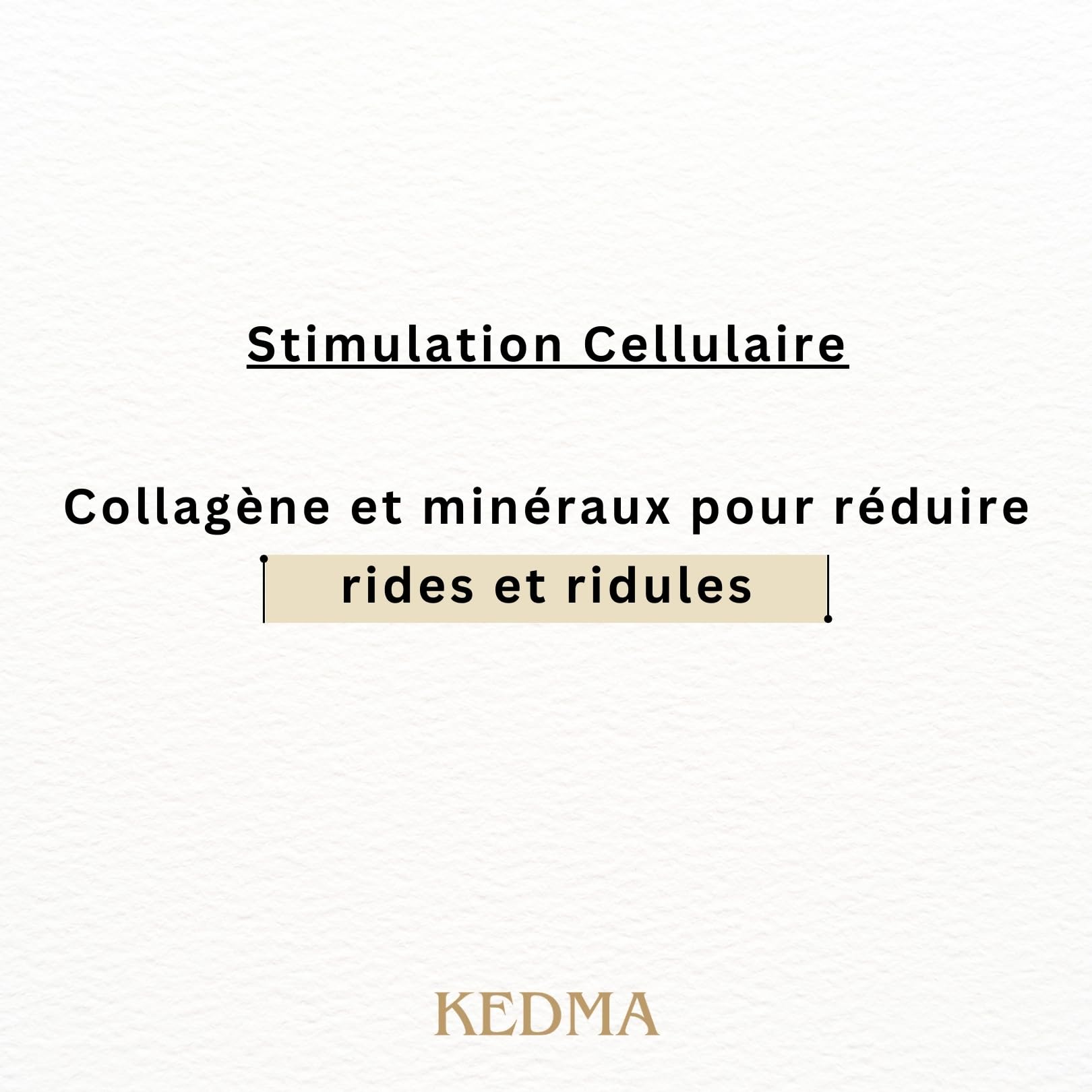 KEDMA - Crème Visage au Collagène et Minéraux de la Mer Morte - 50g | La crème visage au collagène et aux minéraux de la Mer Morte hydrate et aide à préserver l’élasticité de la peau.