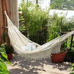 Rede de Dormir Casal Pernambucana 100% Algodão – Tradicional, Confortável e Resistente, Suporta até 150kg, Ideal para Descanso e Lazer