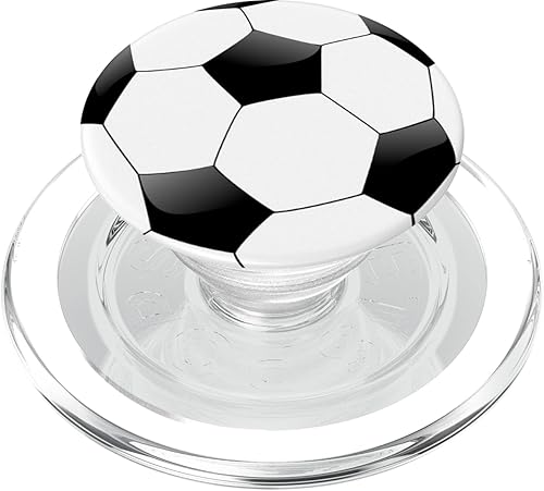 Miniatura 7 de Accesorio para teléfono de pelota de fútbol  Regalos de fútbol americano  PopSockets intercambiables PopGrip negro