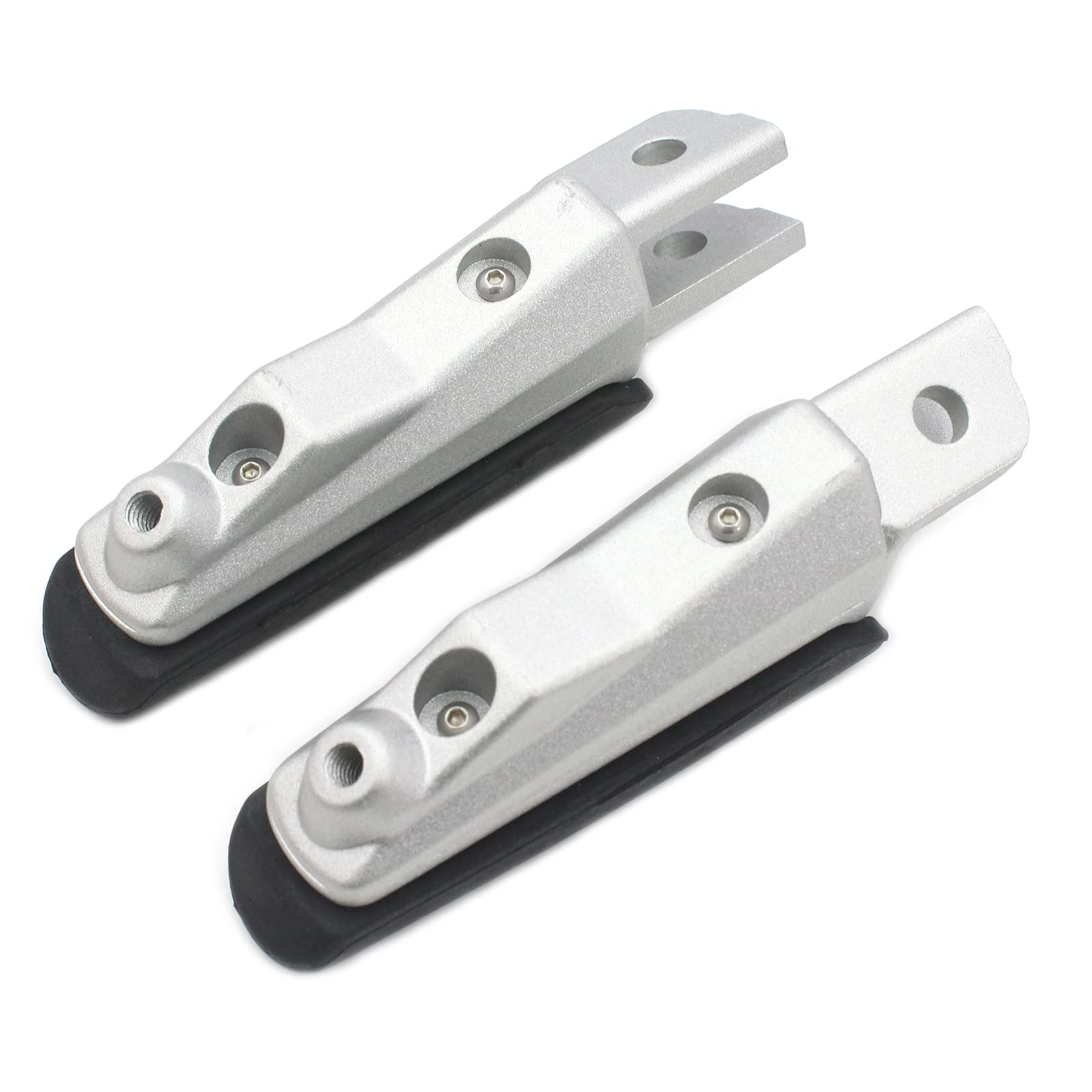 Pedali Pedane Moto Pedane Pedali Anteriori Poggiapiedi Gomma/Adatto for BMW F800GT/ST/S F900R/XR M1000XR/S1000XR R1200RS/ST R Nine T R1250R/RS Nero(Silver)