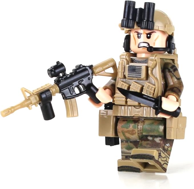 Battle Brick Army Ranger OCP SF Soldier Custom Minifigure