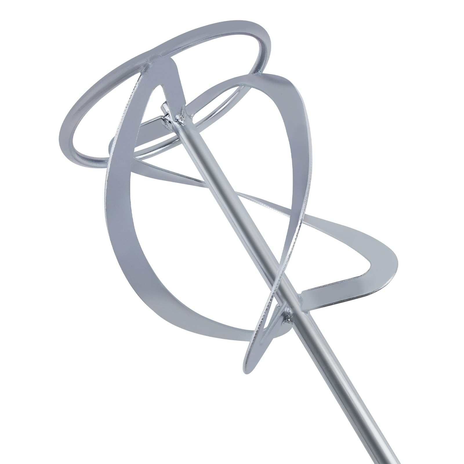 Ø12CM Rührquirl für 2600W Rührwerk (Farb-Mörtelrührer Betonrührer) - Größe: 600 mm × 120 mm, Schnittstellentyp: M14, Silber, Rührstäbchen/Rührstab/Zubehör für elektrische Rührgeräte
