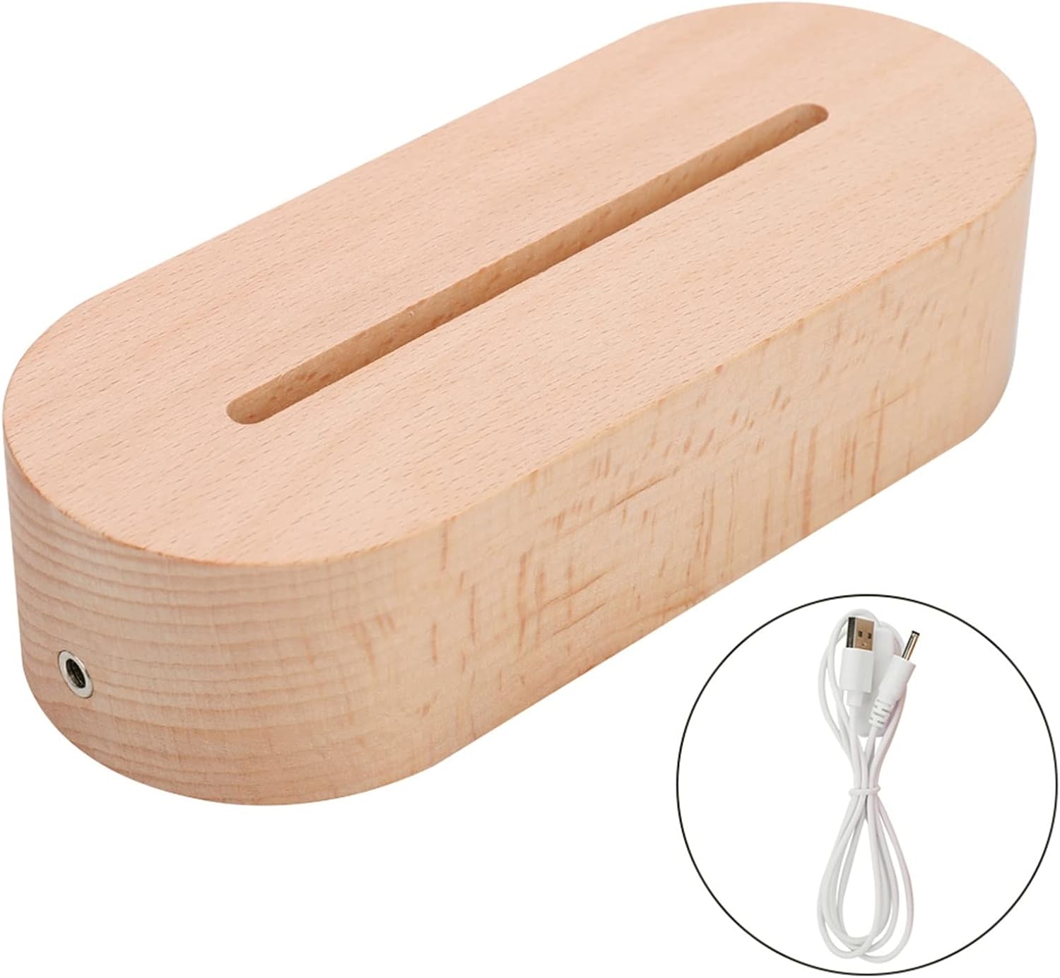 5PCS /セット3D木製ランプベース 導いたアクリルの暖かいランプホルダー照明アクセサリー組み立てベースのバルクのためのテーブルの