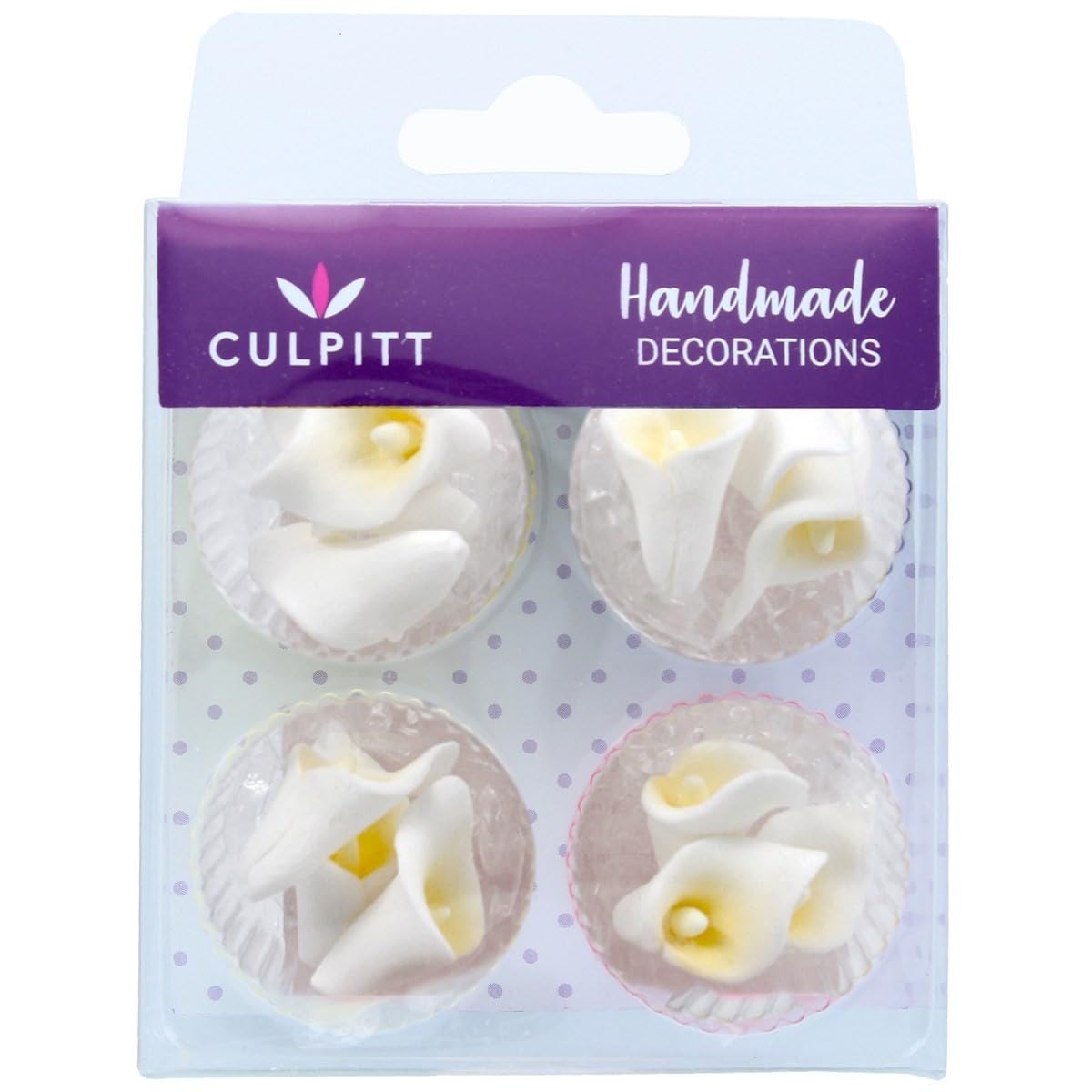 12 Mini Calla Lily Cake Decorations