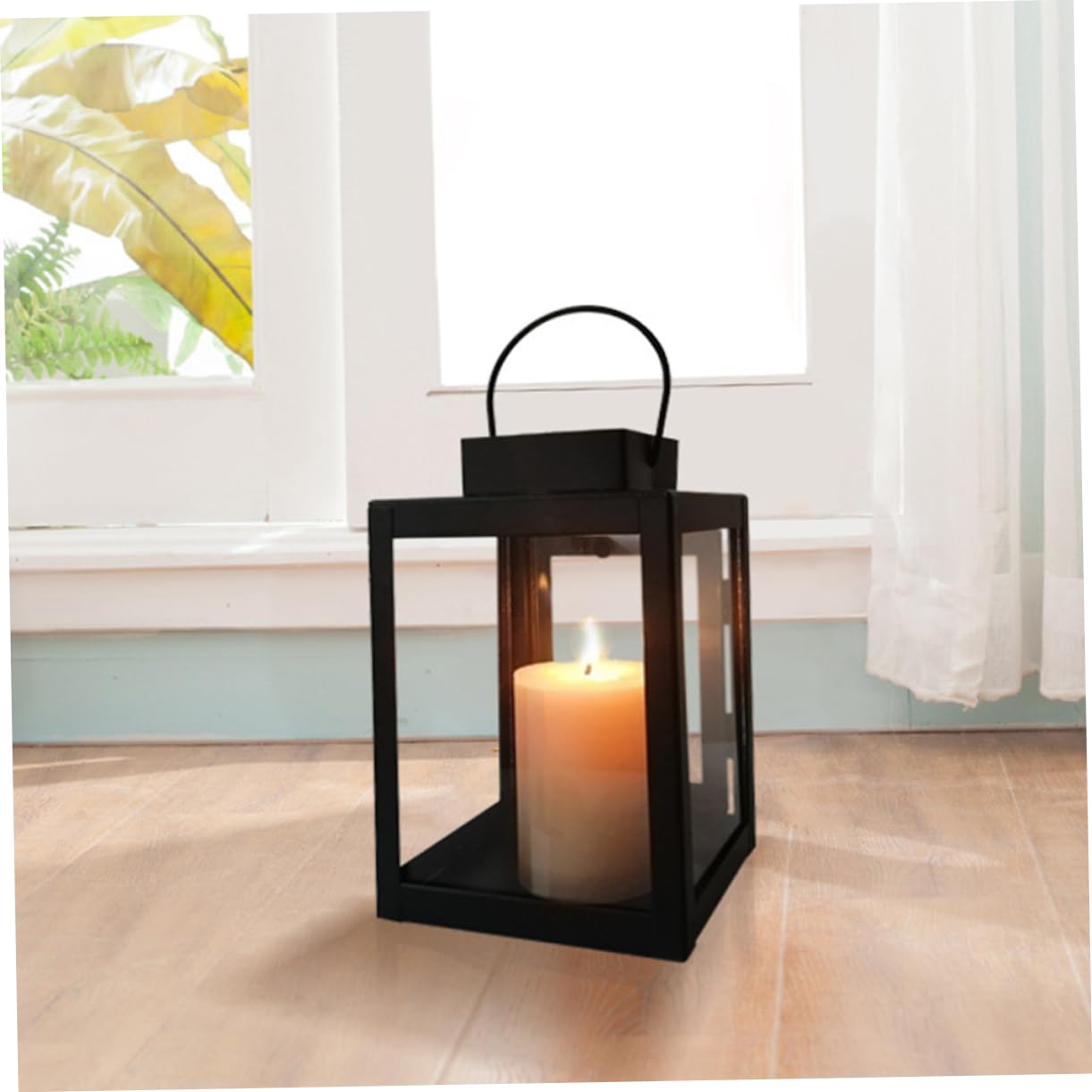 VICASKY 1pezzi Portacandele Decorativo Stile Retrò Luce Vento Portacandele Appendere Materiale Di Resistente Per Uso Duraturo Adatto Decorazione Interna Ed Esterna