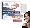 Soft Denture Reline Kit,Full Denture Set,Silicone Reline Denture Set,Comfortable and Natural Denture,Upper and Lower Denture Sets for Men and Women,False Teeth,Snap On Denture Reliner Kit,Temporary