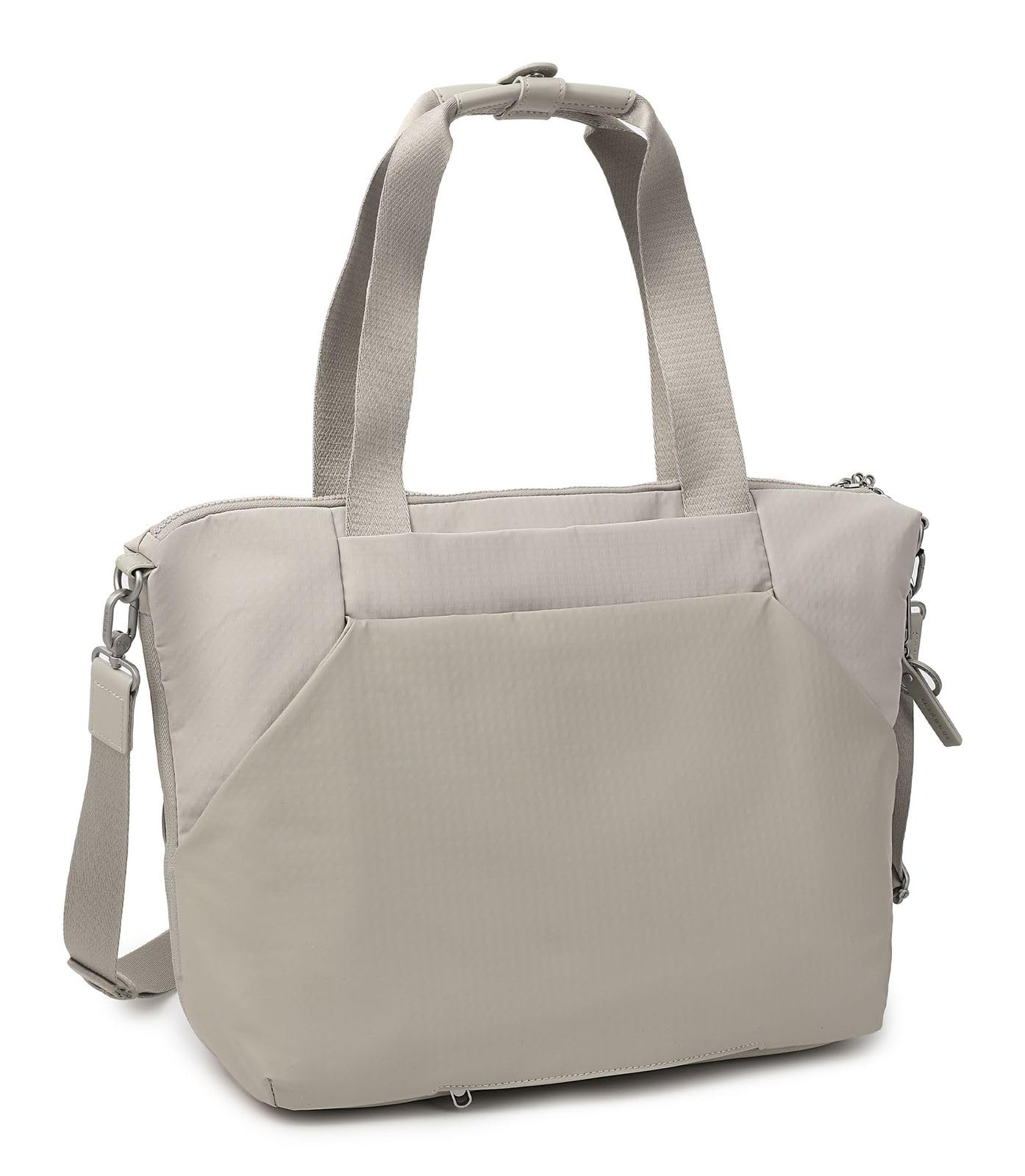 Hedgren bolsa de ordenador portátil bolsa para cadáveres cruz con compartimento para portátil Furo Kicho Orizzontale Tote Exp 14" Pussywillow Grey Beige