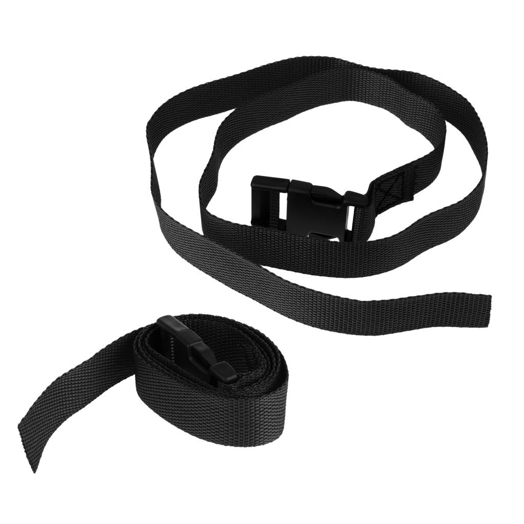 Correas de Carro de Golf con Hebilla - Negro 2pcs