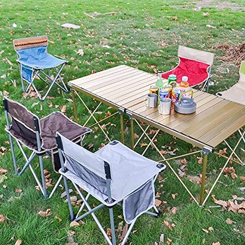 Chaise pliante de camping ultra compacte avec dossier robuste pour le plein air