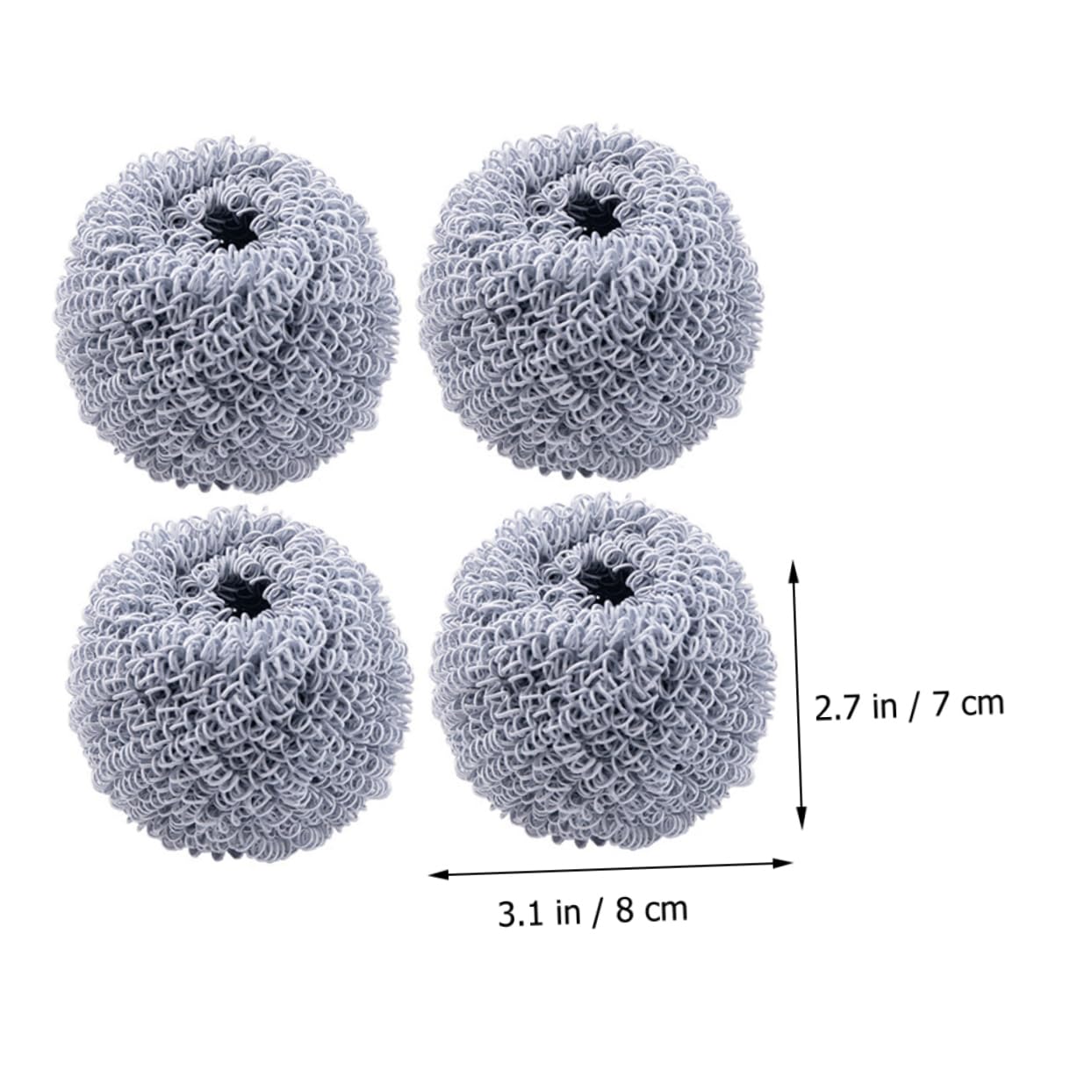 minkissy Cleaning Brush Heads Dish Scrubbers for Kitchen Pan Dish Washing Brush