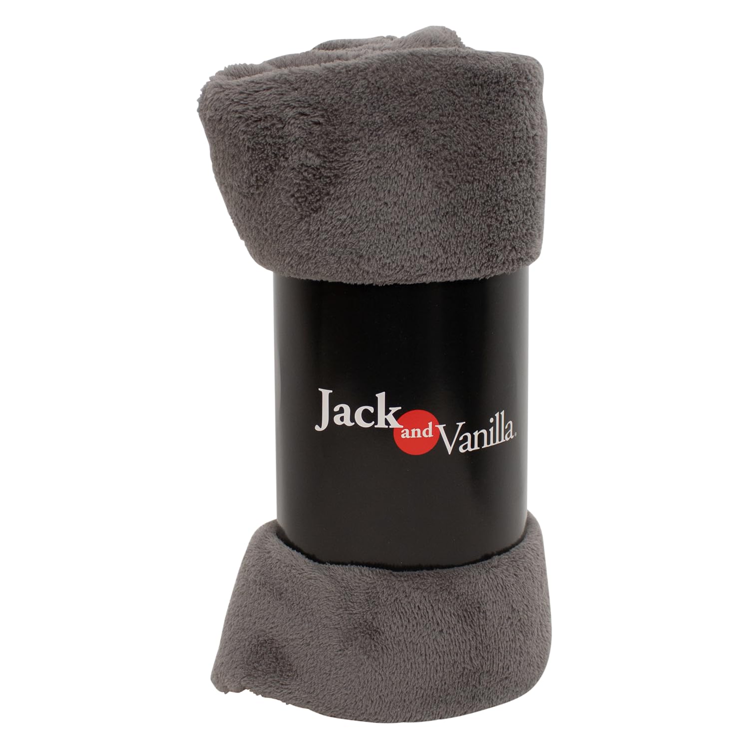 JACK AND VANILLA, Soft and elegant charcoal blanket, ideal for the sofa or bed, machine washable, size 130 cm x 170 cm, Cocoon model