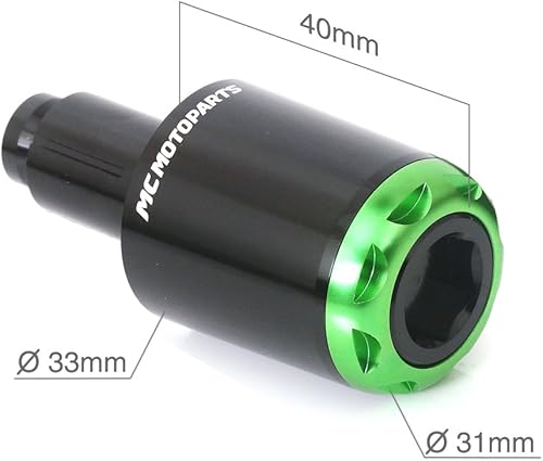 Vista 16 de MC MOTOPARTS MSHINE - Extremos de barra CNC compatibles con Z900 2017-2018 Z900RS 2018-2019 (rojo)