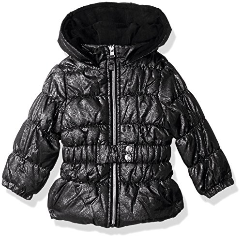 Image of Pink Platinum Baby Girls Spray Foil Puffer