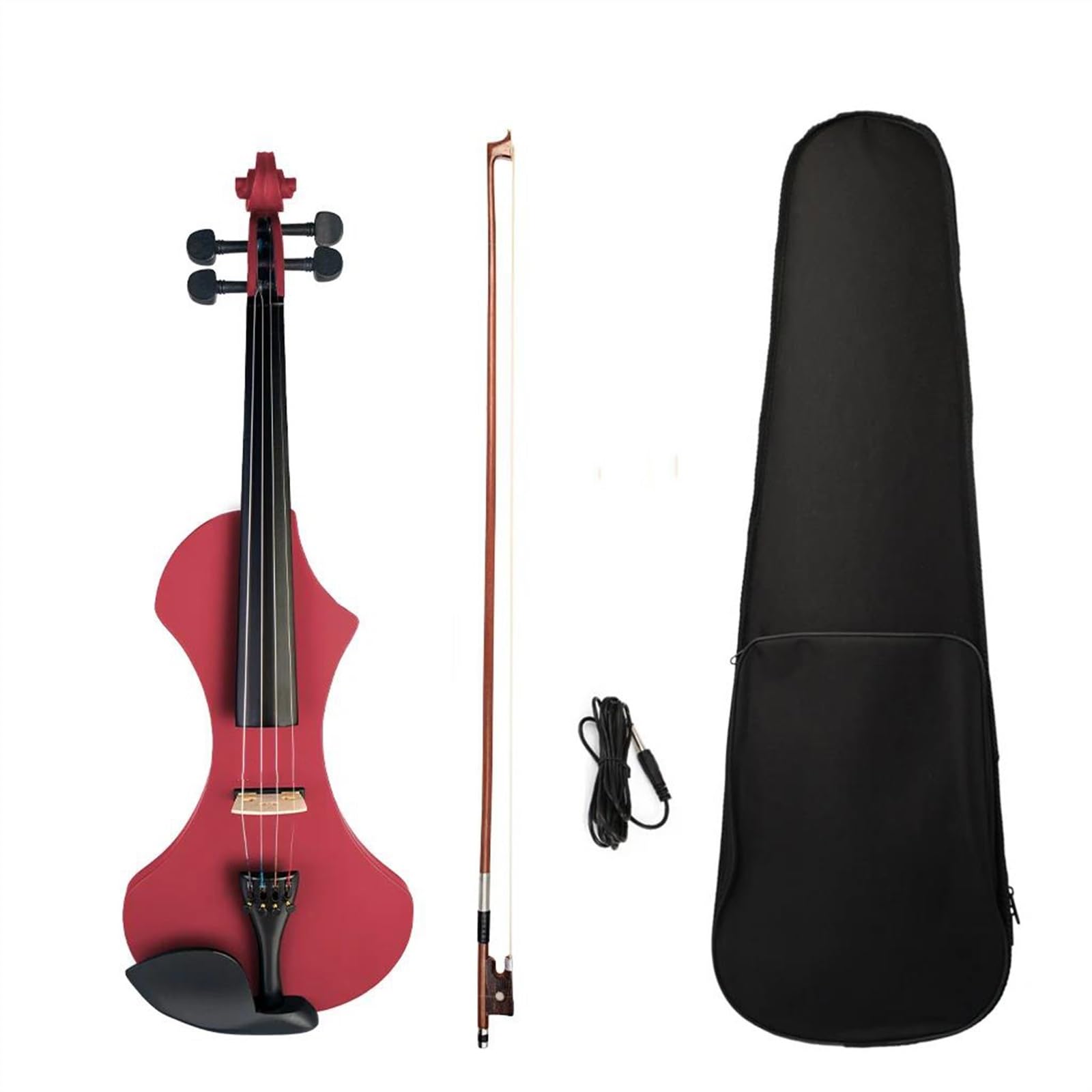 エレクトリックバイオリン レッド ケース付き