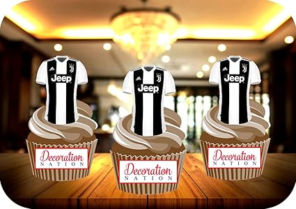 Juventus Lot De Decorations Comestibles Pour Gateaux Amazon Fr Epicerie