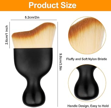 Interior Car Cleaning Kit, 2Pcs Car Detailing Brushes Car Air Ven Cleaning Brush Car Duster Brush Car Interior Brush for Cleaning Air Vent Dashboard Seat (A)