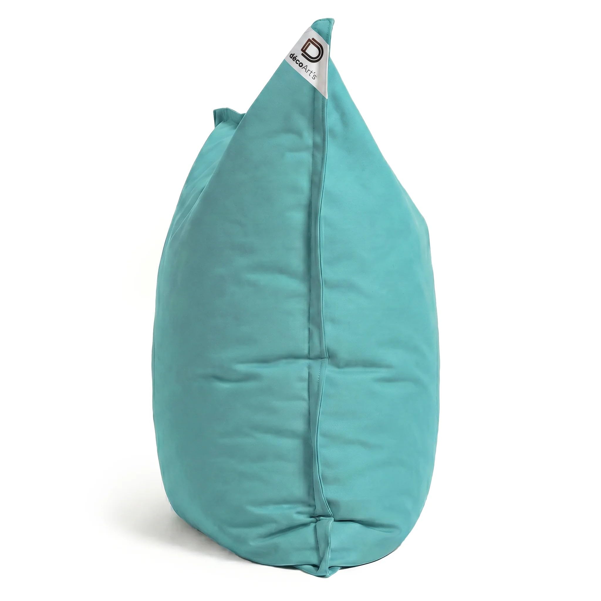 Puff Gigante XXL - 140x180 cm - Interior y Exterior - Desenfundable - DÉCO Arts (Azul Caribe)