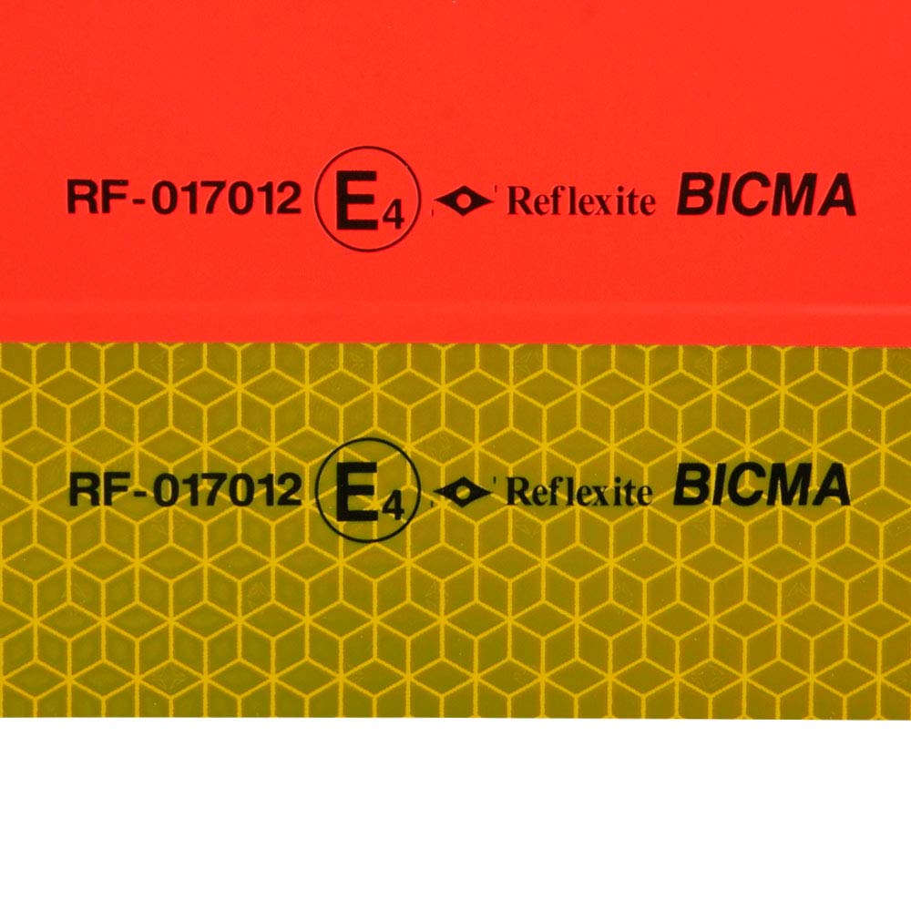Lot de 2 panneaux d'avertissement 565x 196 mm pour semi-remorque et remorque ECE 70.01 - Réflecteur - Réfléchissant