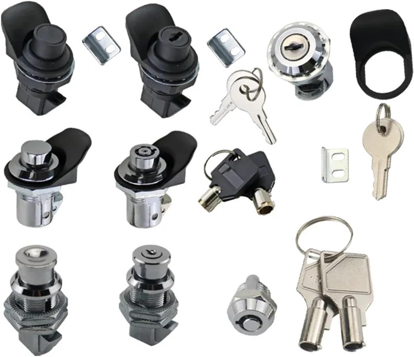 Plum Blossom Shaped Pressing Cylindrical Telescopic Lock 1Pcs(No Lock-Matte)