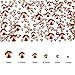 2000 Pieces Flat Back Gems Rhinestones 6 Sizes (1.5-6 Mm) Round Crystal Rhinestones with Pick up Tweezer and Rhinestones Picking Pen for Crafts Nail Clothes Shoes Bags DIY Art (Rose Gold)