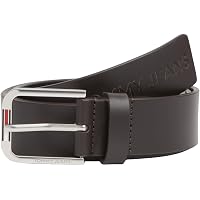 Tommy Jeans Uomo Cintura Austin Seasonal 3,5 cm con Logo in Rilievo
