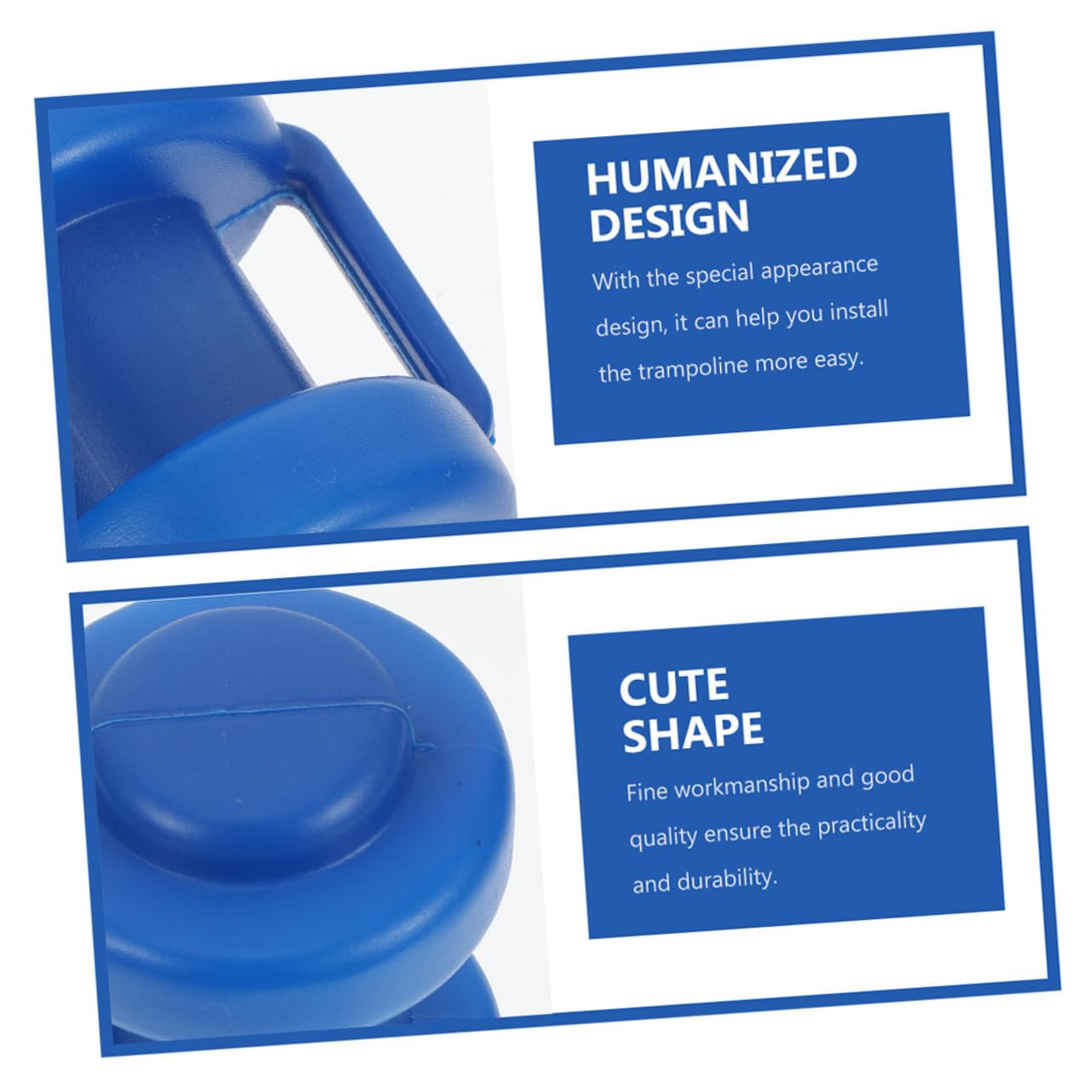 GOOHOCHY 6Pcs Durable Trampoline Pole Caps Wear Resistant Replacement Accessories for Trampoline Maintenance for Secure Net Connections