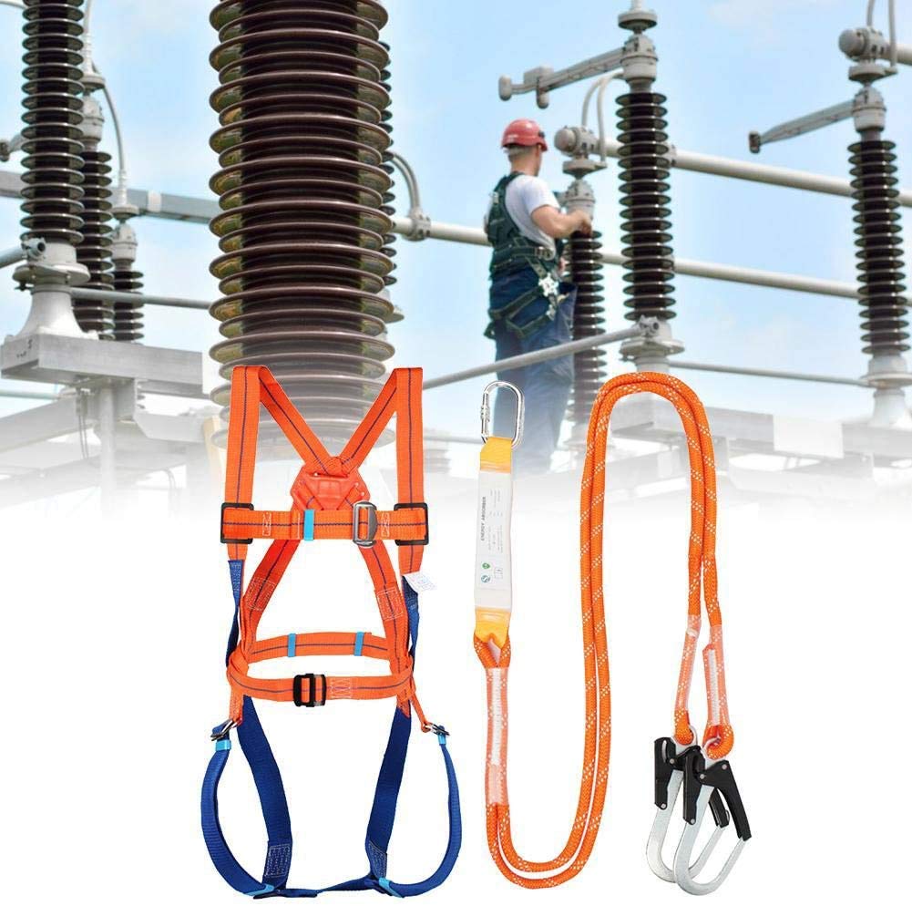 SwaYve Kits de Harnais de Sécurité, Ceinture de Sécurité Pour Le Travail Aérien Complet, Harnais de Protection Antichute