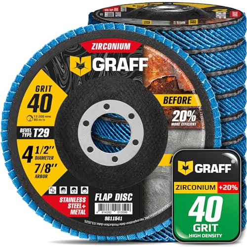 Disque à lamelles pour meuleuse d'angle grain 40 ponçage acier de tôle