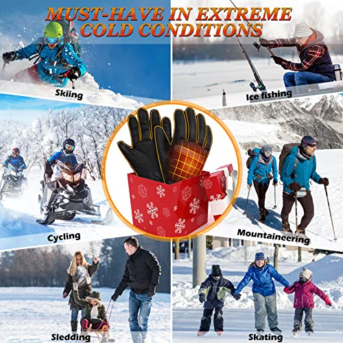 Winter Rechargeable Motorcycle Heated Gloves: Snow Work Thermal Heating Gloves for Man Woman - Touch Screen Windproof… - Image 7