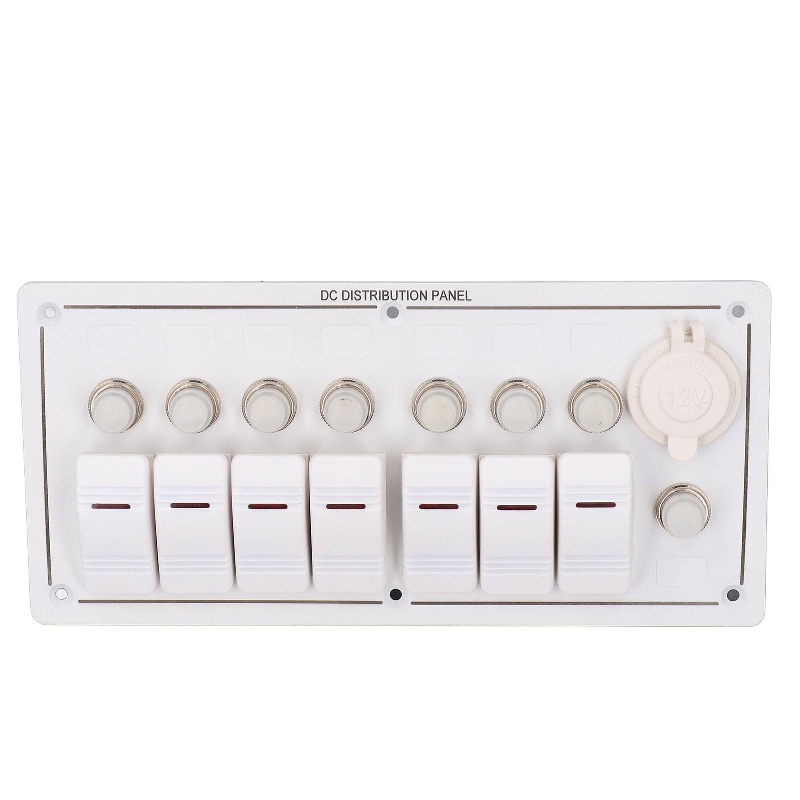 Generic Marine Switch Panel, Wide Application Safe Easy Installation Switch Panel IP65 Waterproof High Strength UV Resistant for RVs, Genericb2seygm158