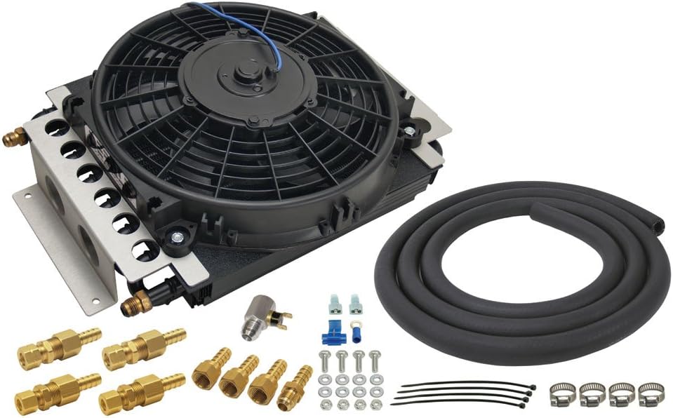 Derale 13900 Electra-Cool Remote Cooler,Black