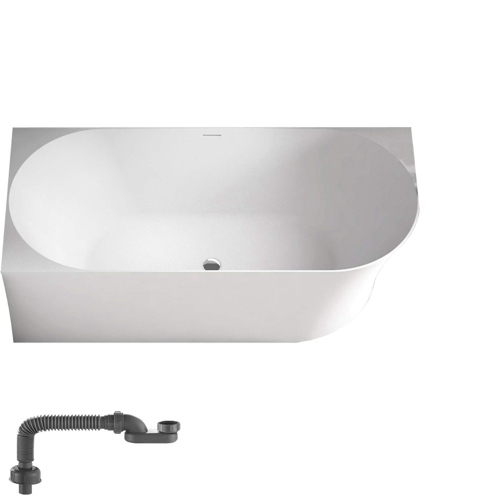 Vasca Da Bagno Freestanding NOVA SLIM LINE | Bianco Lucido | 170x78cm | Installazione A Destra | Senza Rubinetteria - Foto 3