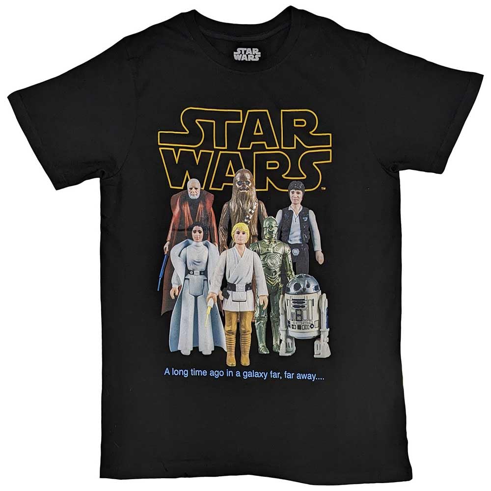 Rock Off Officially Licensed Products Men's Black Star Wars T Shirt Rebels Toy Figures Official Xxl