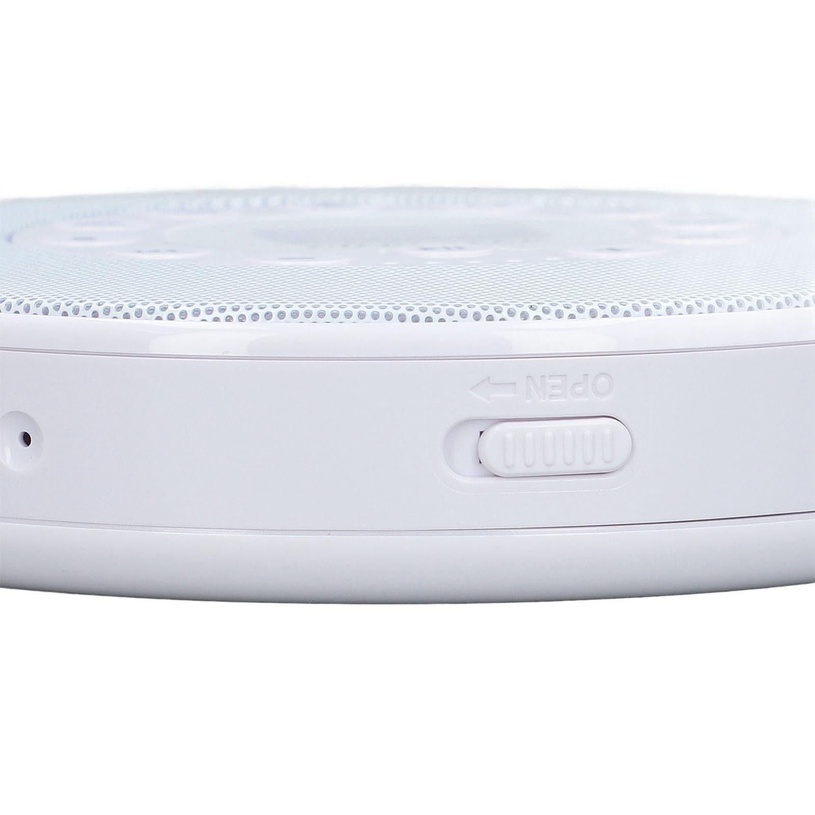Greensen Lettore CD Portatile, Lettore CD Bluetooth ABS con Altoparlante Integrato, Batteria Ricaricabile da 2000 MAh, Uscita da 3,5 Mm, Riproduzione MP3 USB per Ascolto in Auto e a Casa (WHITE)