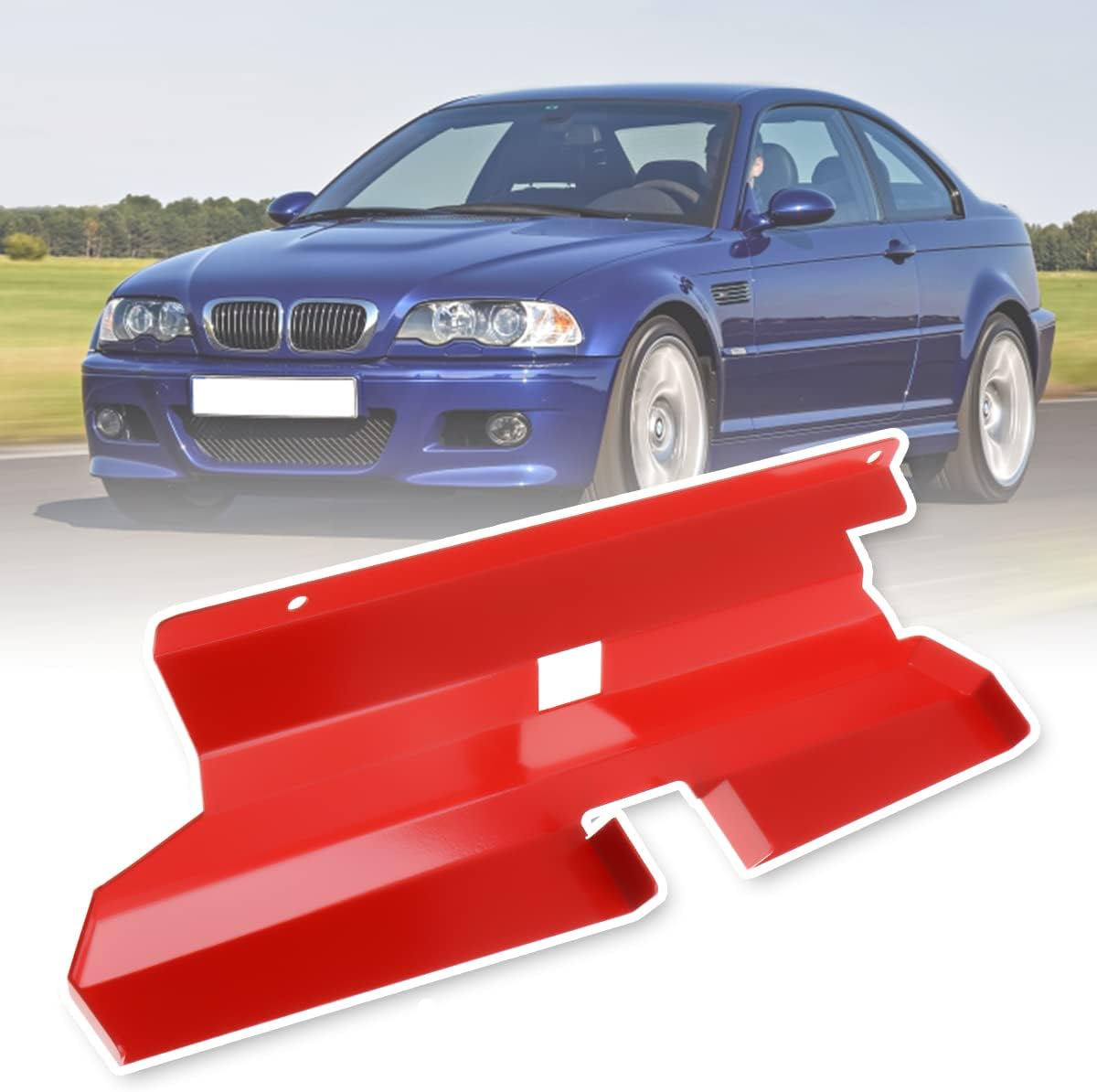 Air Intake Scoop, 2PCS Dynamic Cold Air Intake Systems for BMW 323i 325i 328i 330i M52 M54 E46 M3 2001-2006, Increasing Horsepower & Improving Throttle Response (Red)