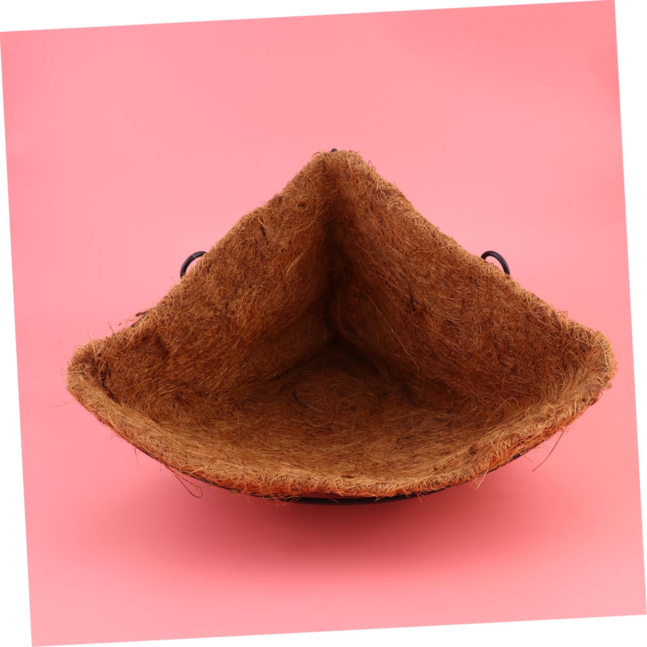 Panier Suspendu en Fer et Palmier Cocotier pour Plantes, Pot de Fleurs d'angle Facile à Accrocher, Gain de Place pour Décoration Maison et Hôtel