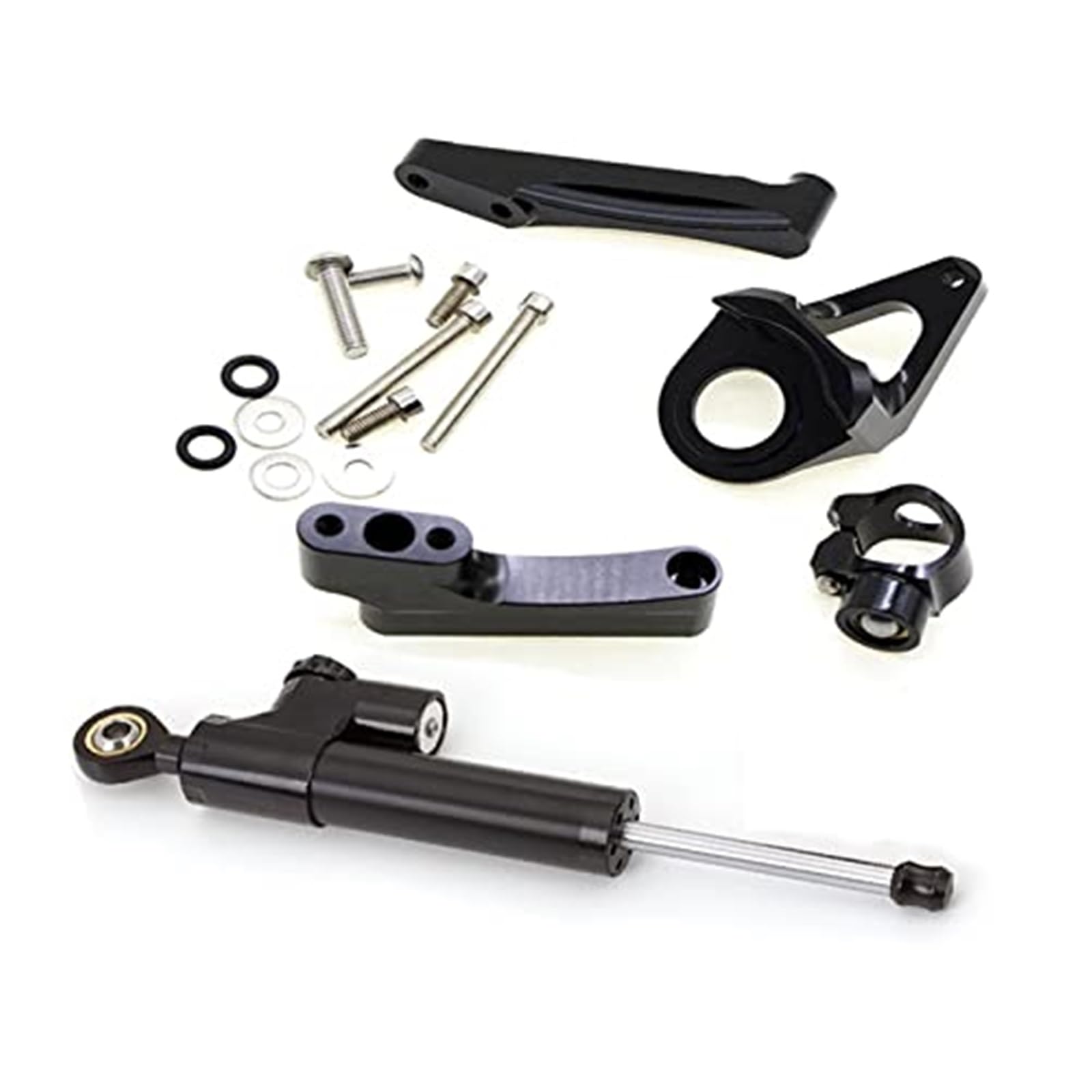 Motocykl stabilizator z włókna węglowego, GSX1300R, dla HAYABUSA, 1998-2019 zestaw wspornika montażowego amortyzatorów Jednostka sterująca jazdą motocyklem(BLACK 17)