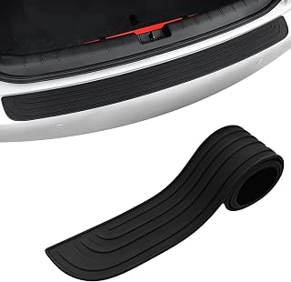 Non-Slip Car Rear Bumper Protector for Nissan Kicks 2026 2025 | 41 x 3.4 Inch Anti-Scratch Rubber Rear Bumper Guard, Trimmable Trunk Sill Protector, Automotive Exterior Accessories