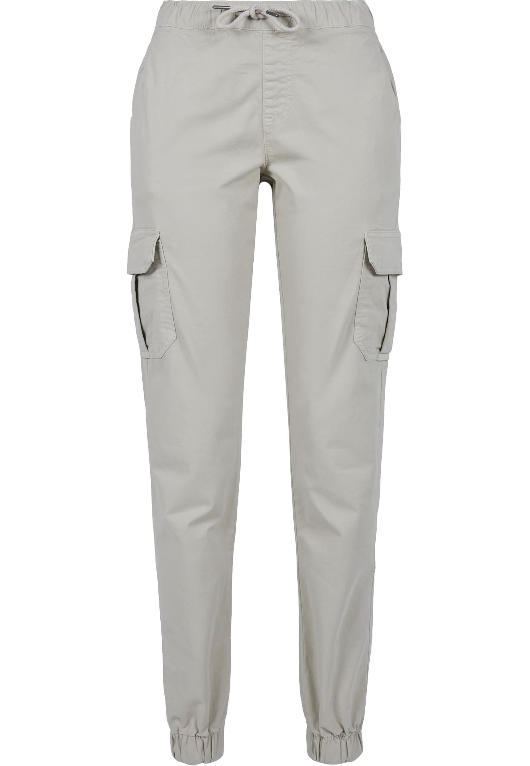 Urban Classics Women's Ladies High Waist Cargo Jogging Pants Trouser, Betonfarben, XS UK
