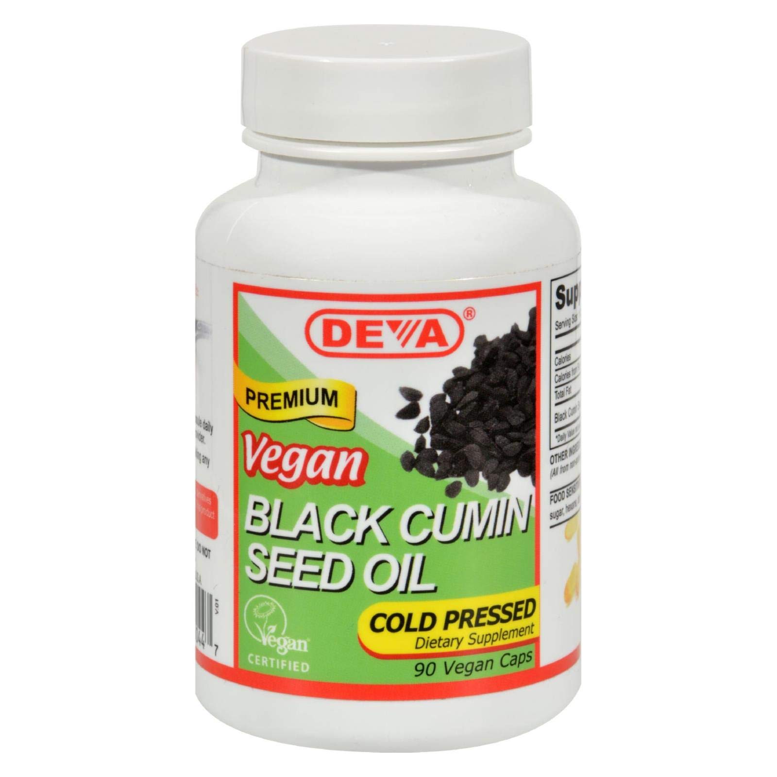 Deva Vegan Vitamins Black Cumin Seed Oil, 90 Count