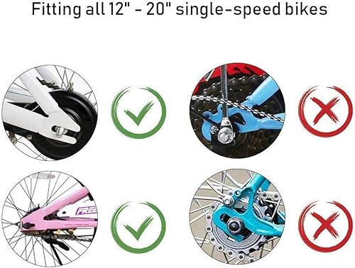 Mehome Rodas de treinamento de bicicleta para 12 14 16 18 20 polegadas. As rodas de treinamento para