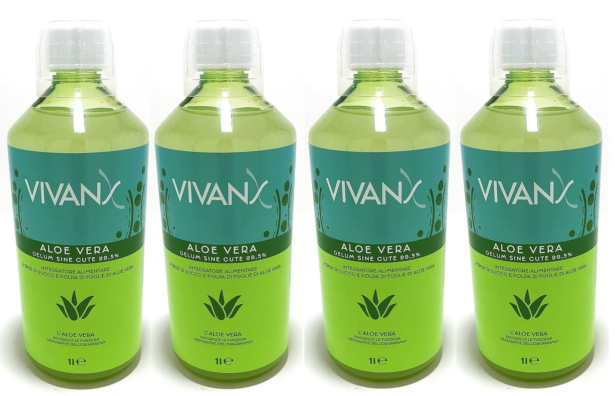 ALOE VERA DA BERE PURA 99,5% PURA SENZA AGGIUNTA DI ACQUA SENZA LATTOSIO,  GLUTINE NE COLORANTI E DOLCIFICANTI PRODOTTO VEGANO CONFEZIONE 4 LITRI :  Amazon.it: Salute e cura della persona
