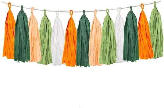 25PCS Little Cutie Orange Baby Shower Decorations Citrus DIY Tissue Tassel Garland Hanging Paper Banner Tangerine Clementine Themed Birthday Party Favors Backdrop Nursery Wall Garden Decor
