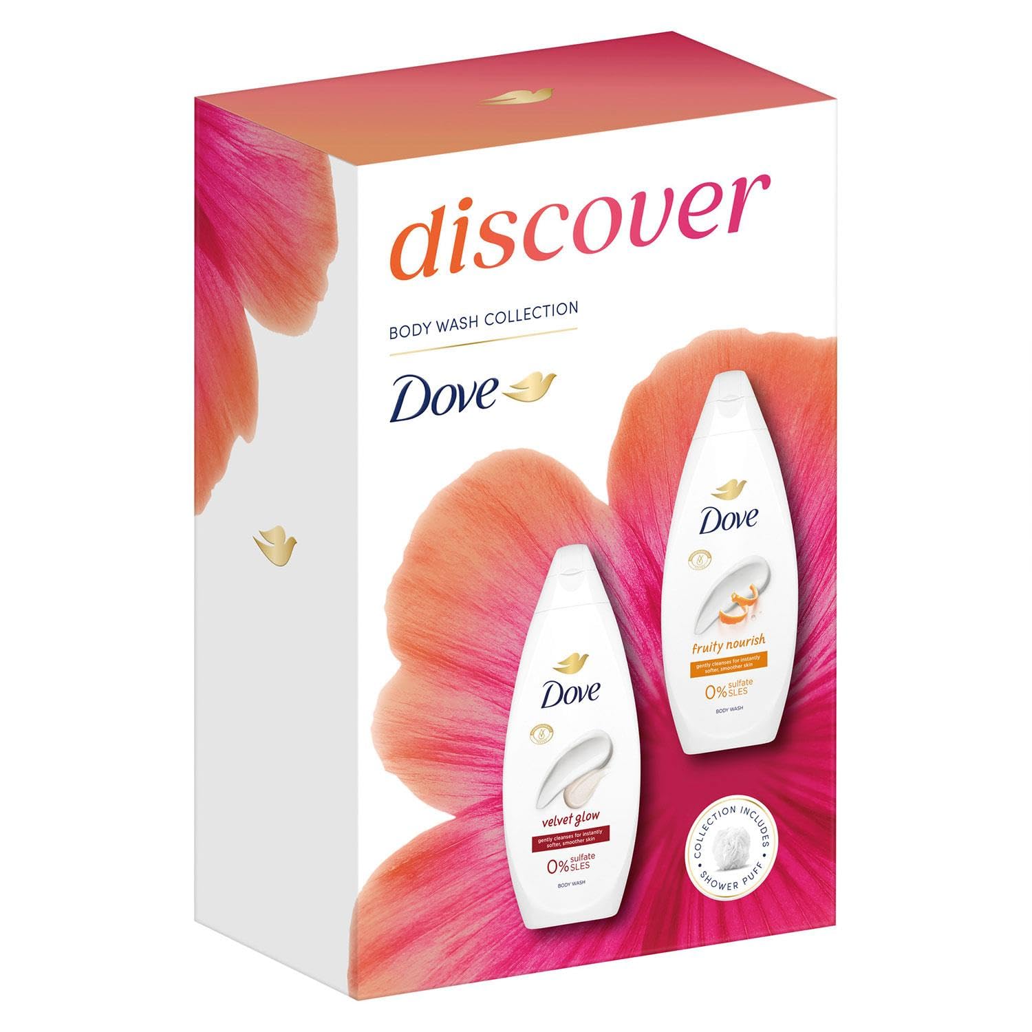 Dove Discover Duo Gift Set- Fruity Nourish & Silky Velvet Bodywash - Image 3