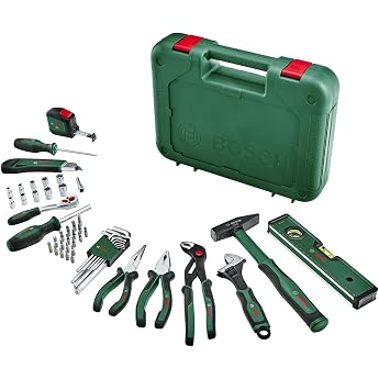 Bosch Handwerkzeug-Set Advanced, 52-teilig (Set mit hochwertigen Werkzeugen f&uuml;r erfahrene Heimwerker; lange Lebensdauer; hoch