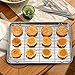Stainless Steel Baking Sheets with Rack, HKJ Chef Cookie Sheets and Nonstick Cooling Rack & Baking Pans for Oven & Toaster Oven Tray Pans, Rectangle Size 12.5L x 10W x 1H inch & Non Toxic & Healthy