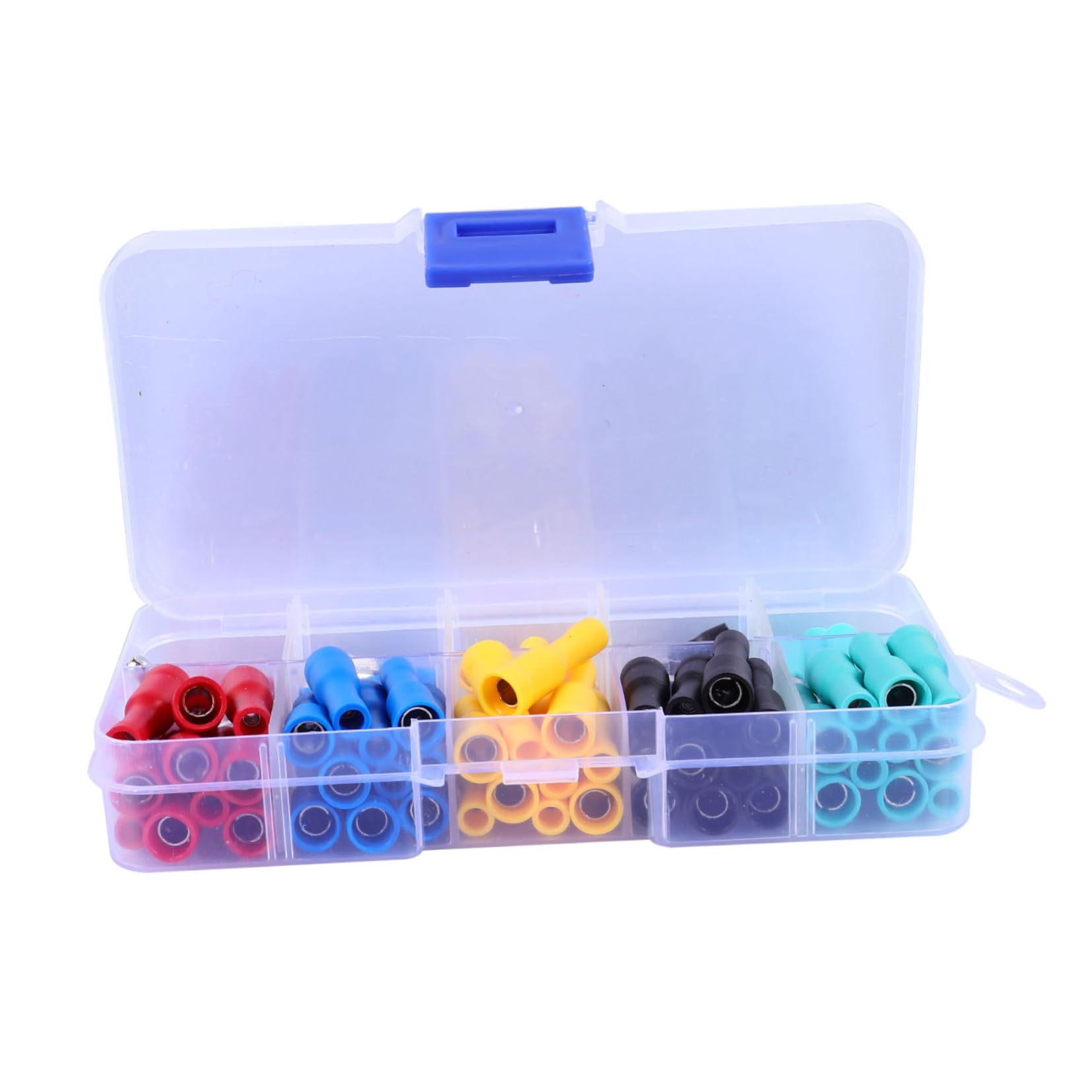 Veemoon 100pcs Wire Terminal Connectors Male Female Kits for Electrical and Practical Design for Household Appliances and Car Audio Equipment