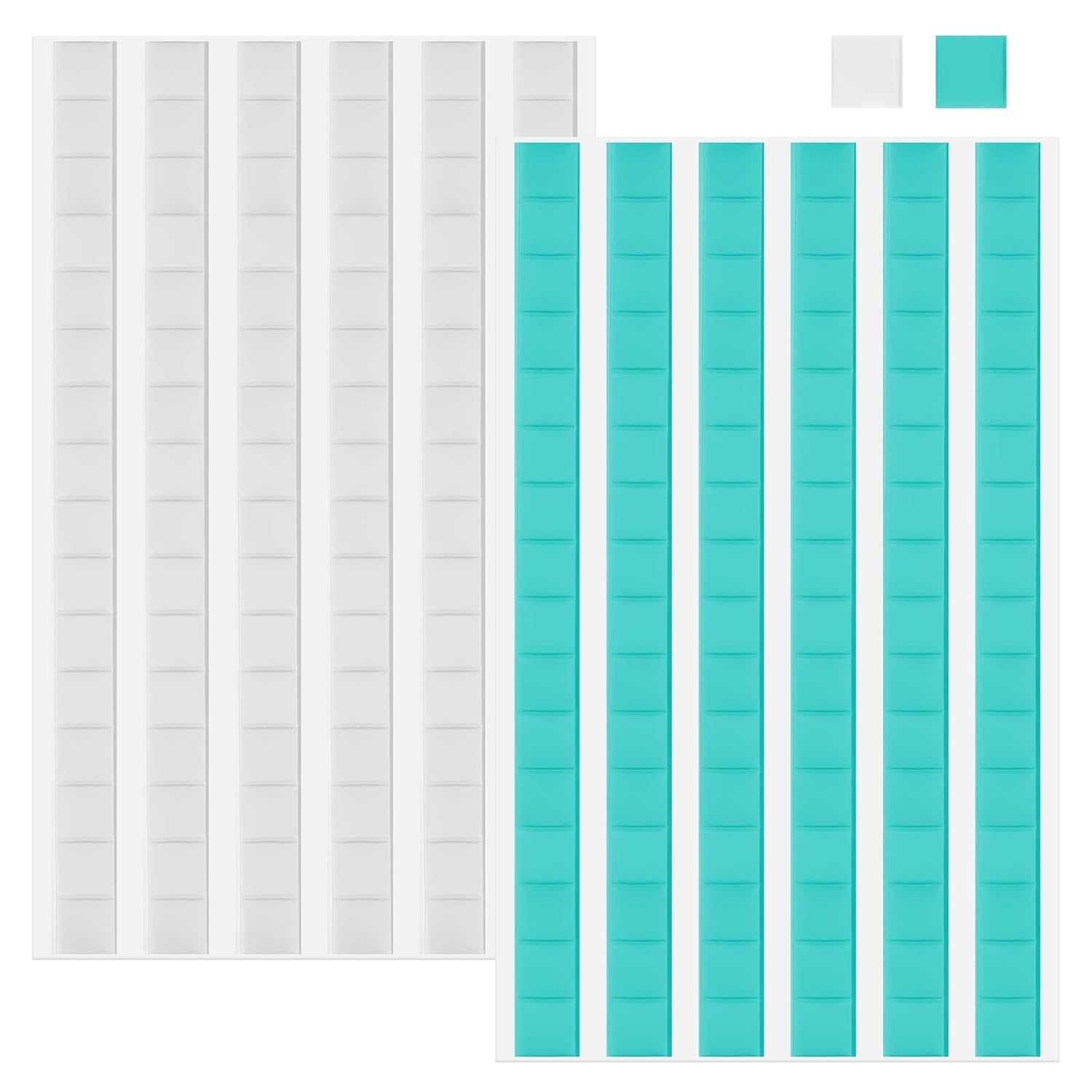 Loiisgy 192 Pcs Poster Putty, Adhesive Poster Sticky Tack Putty, Wall Safe Tack Putty Multipurpose Mounting Tacky Putty for Hanging Pictures Multi-Surface Use (Green+ White)